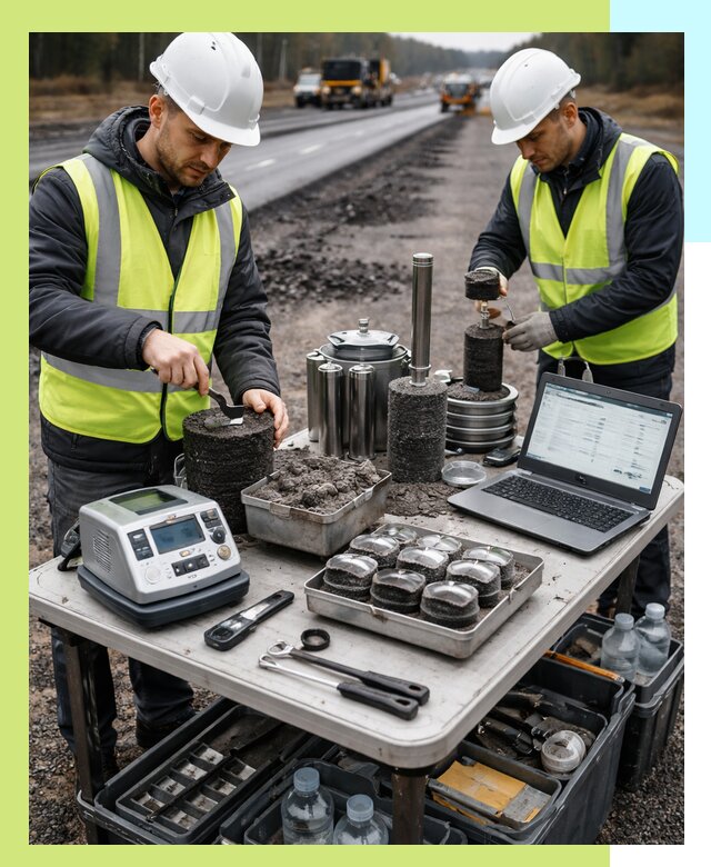 Сертификация асфальта: испытания и подтверждение в Твери