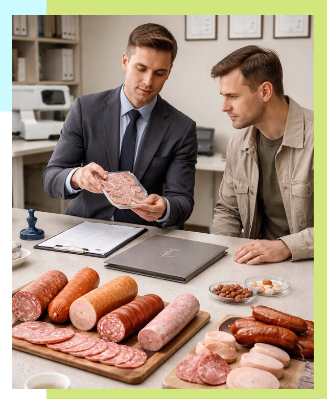 Сертификация колбасных изделий в Твери от 8153 р. | Алешин-Твр