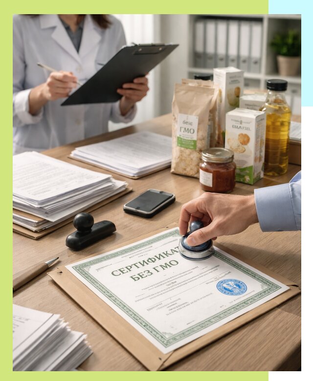 Получение сертификата Без ГМО для продукции в Твери